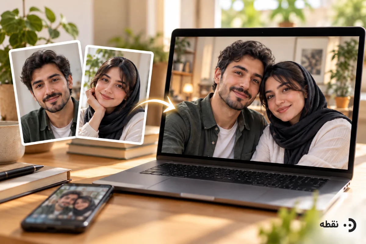 عکس دو نفره با هوش مصنوعی