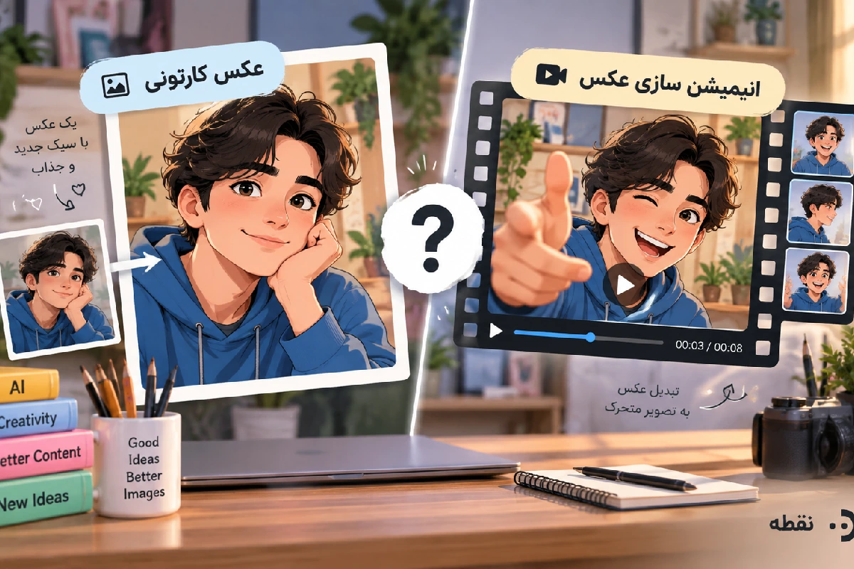 هوش مصنوعی انیمیشن ساز عکس چه تفاوتی با عکس کارتونی دارد؟