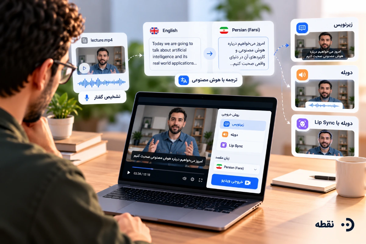ترجمه ویدیو با هوش مصنوعی