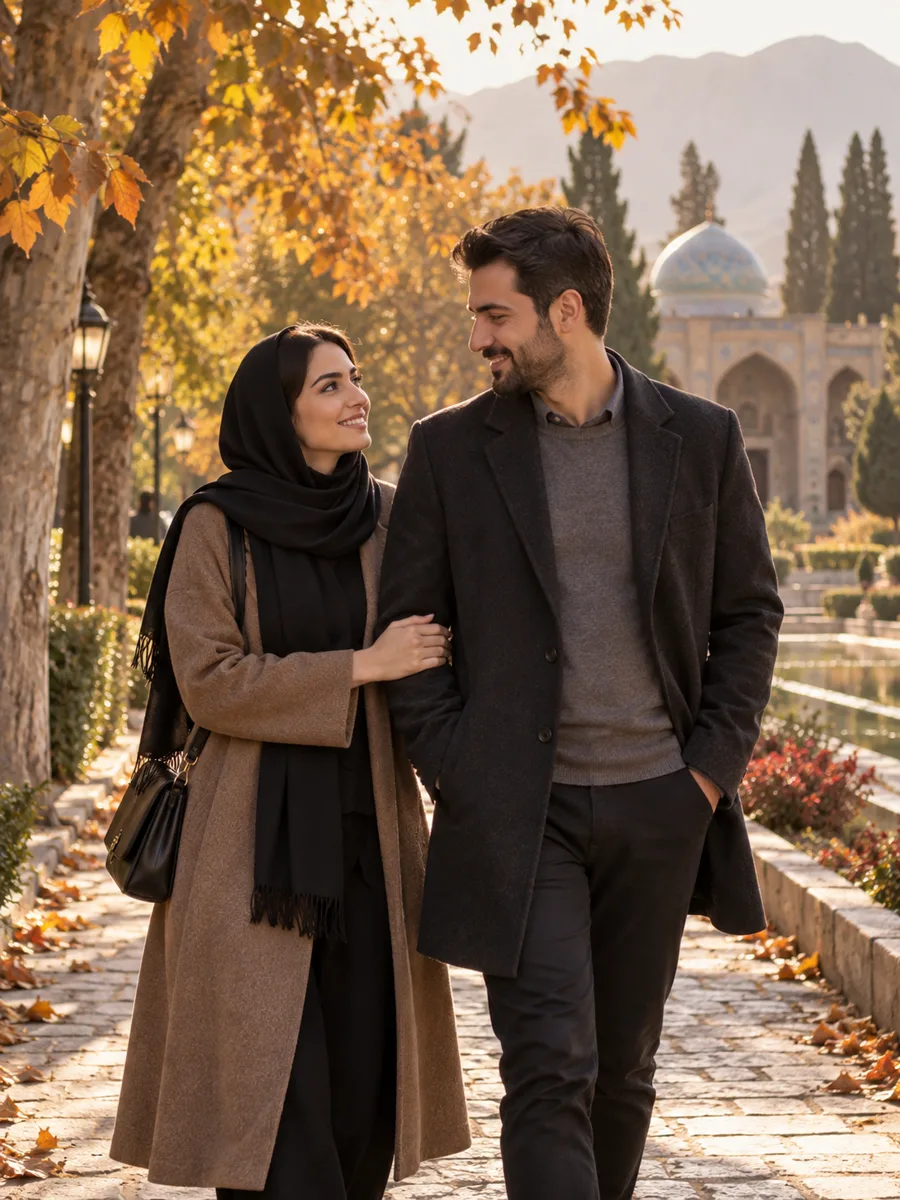 پرتره یک زوج در نور طبیعی