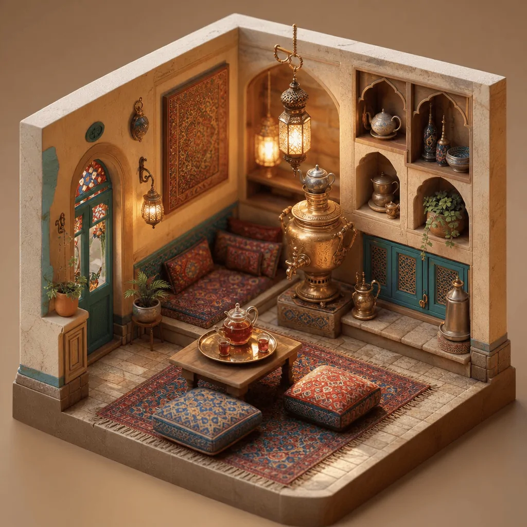 صحنهٔ سه‌بعدی ساخته‌شده با هوش مصنوعی، مدل GPT Image 2