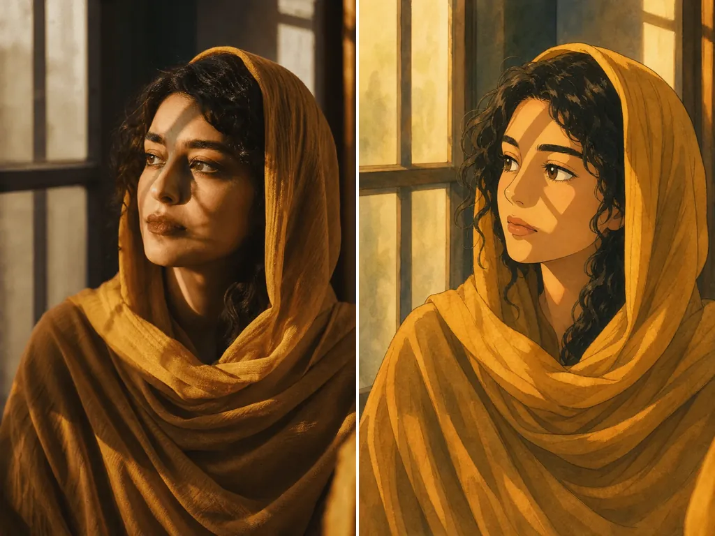 عکسی که به سبک نقاشی تبدیل شده است