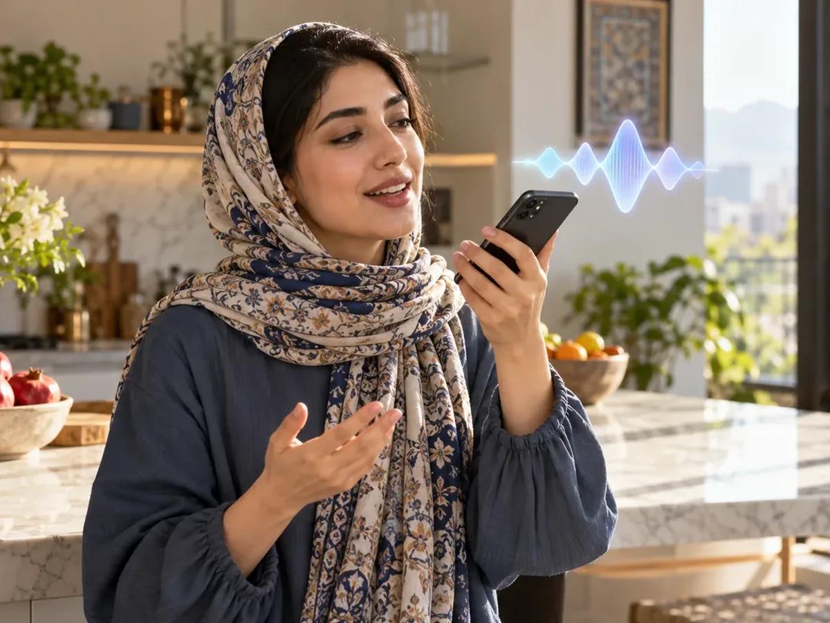 گفت‌وگوی صوتی فارسی با هوش مصنوعی روی موبایل